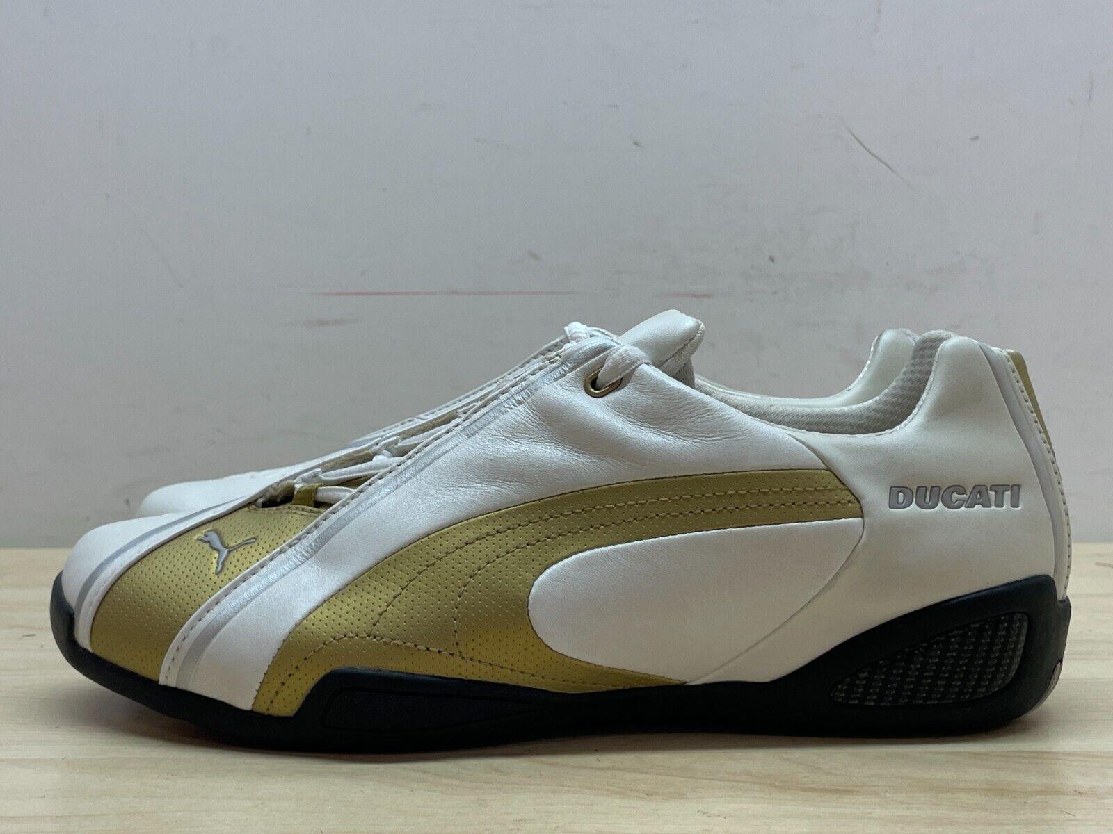 ducati scarpe in pelle originali ducati borgo panigale white - gold puma tg. 39 - foto 4