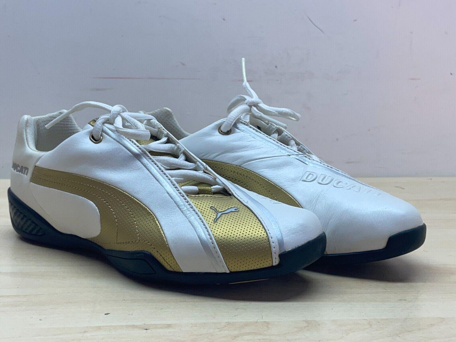 ducati scarpe in pelle originali ducati borgo panigale white - gold puma tg. 38 - foto 1