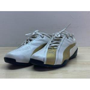 Scarpe in pelle originali  borgo panigale white - gold puma tg. 38