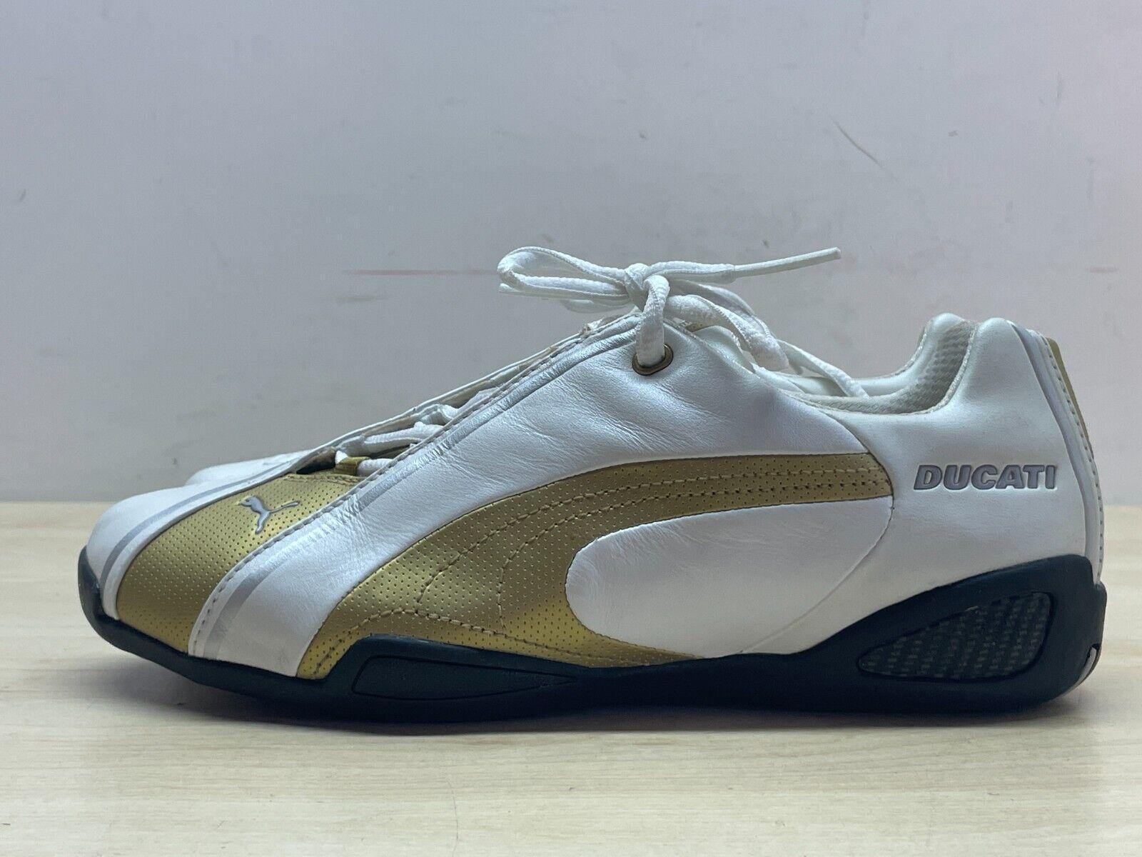 ducati scarpe in pelle originali ducati borgo panigale white - gold puma tg. 38 - foto 4