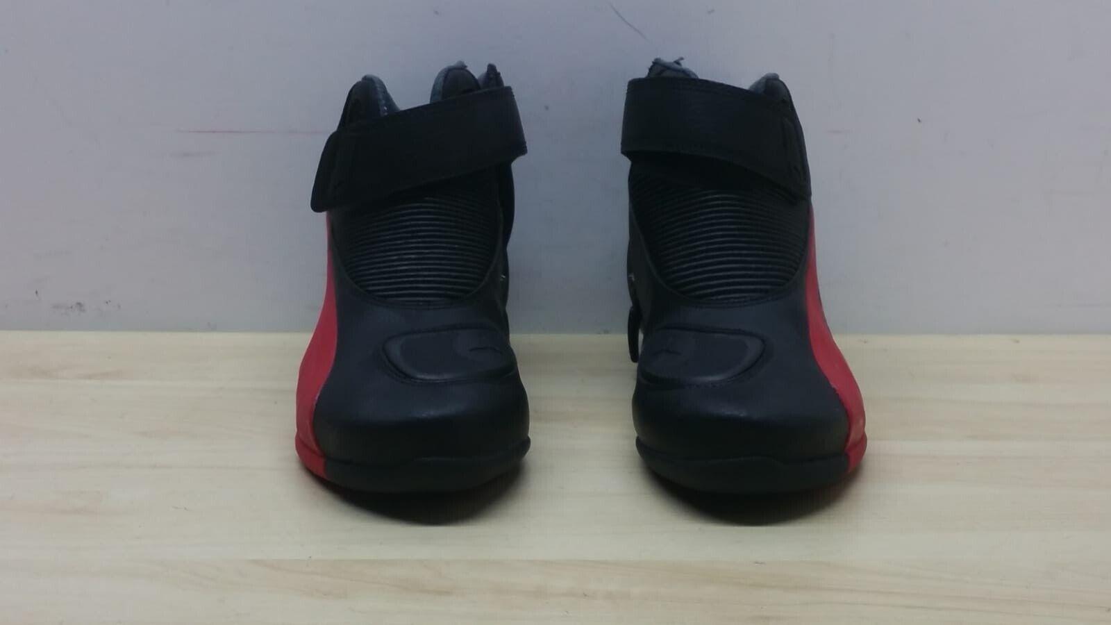  stivale basso da moto stradale puma flat v2 nero rosso tg. 42 - foto 1