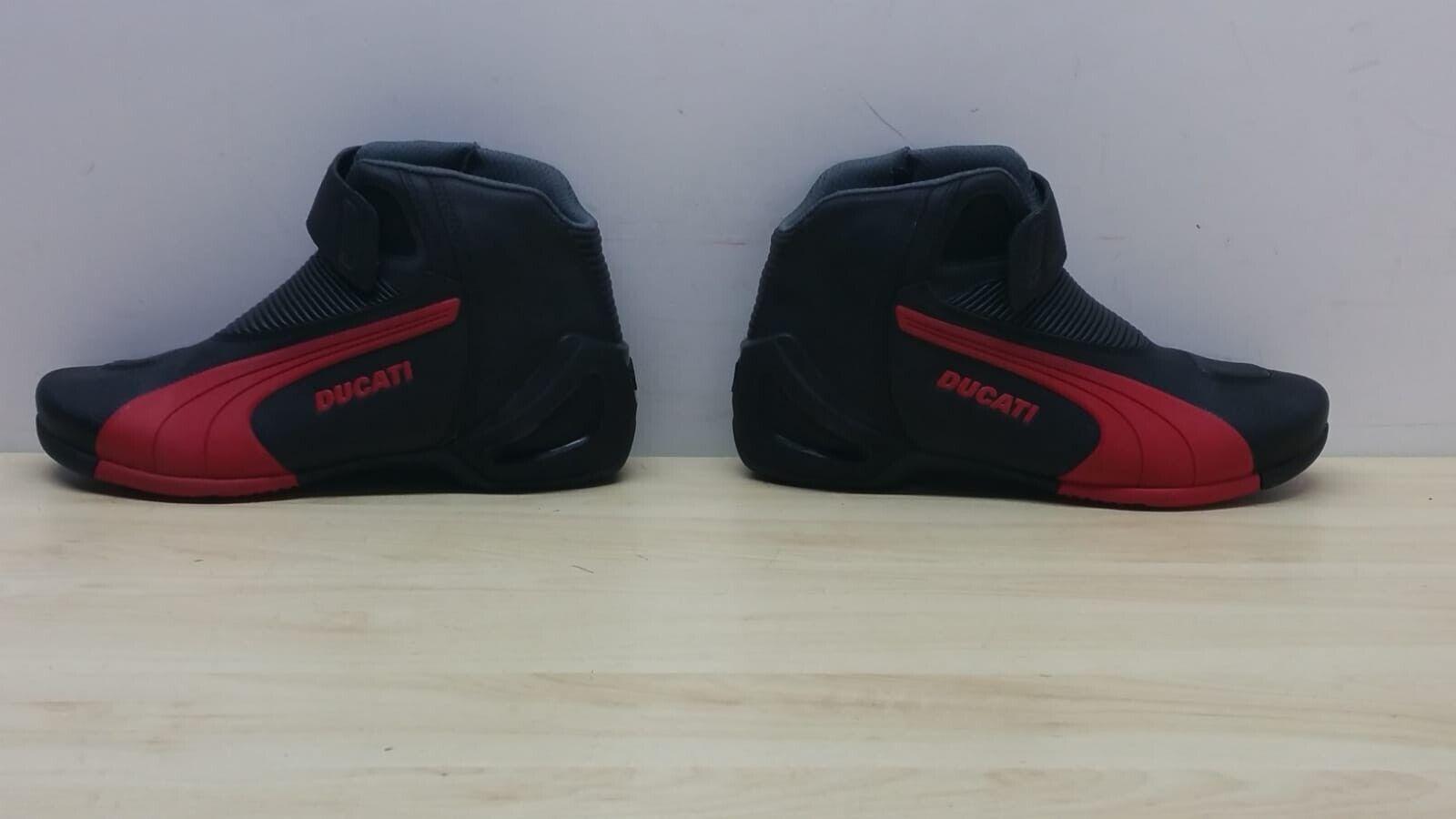  stivale basso da moto stradale puma flat v2 nero rosso tg. 42 - foto 4
