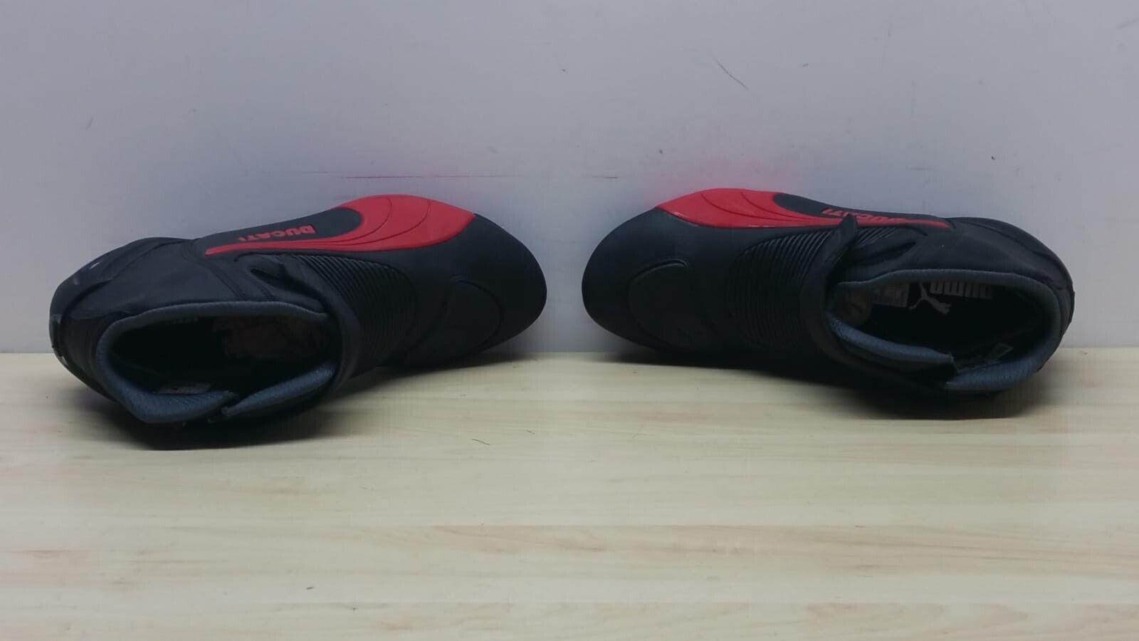  stivale basso da moto stradale puma flat v2 nero rosso tg. 42 - foto 6
