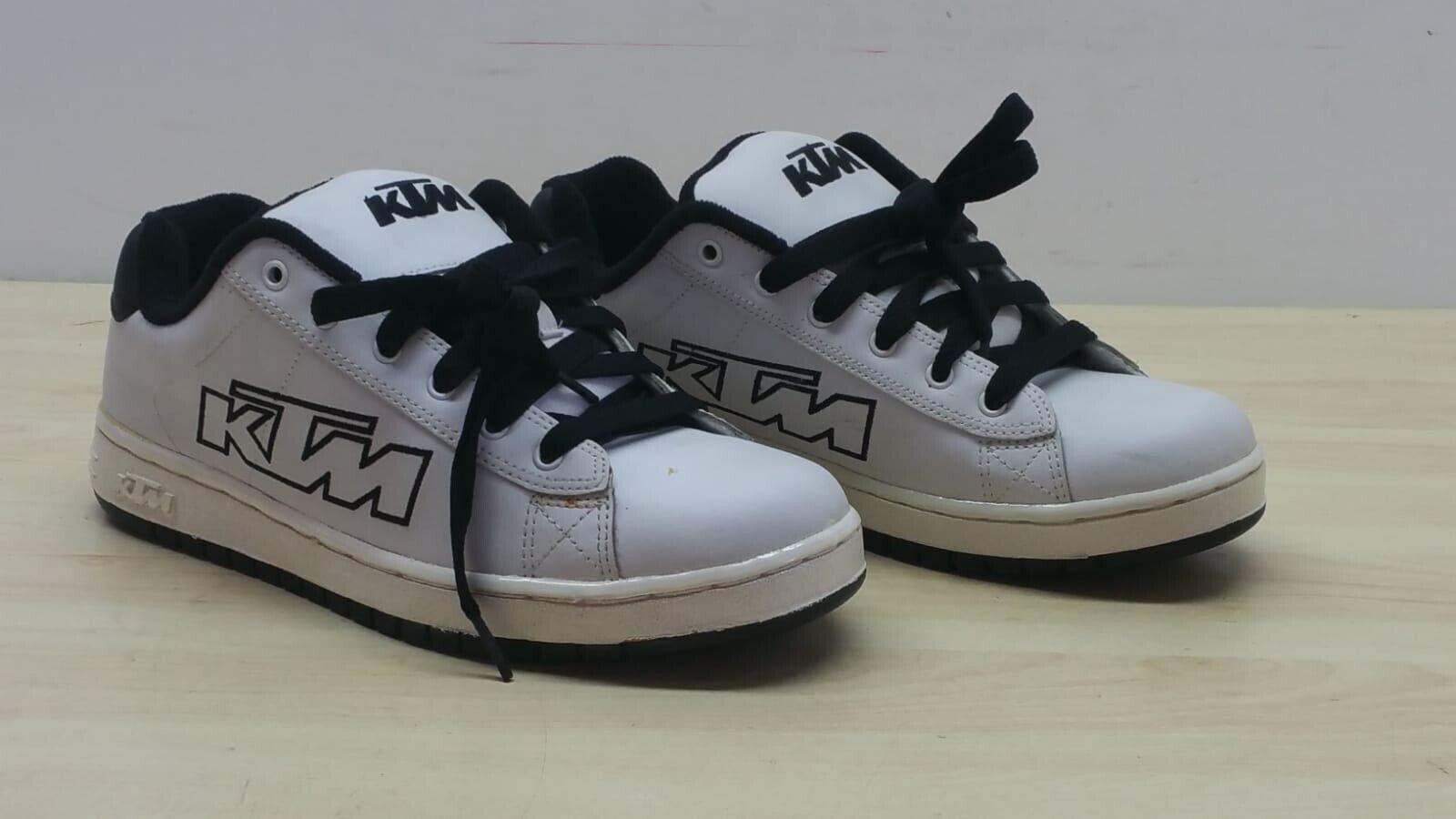 ktm scarpe ktm skate shoe white bianco nero black tg. 42 - foto 1