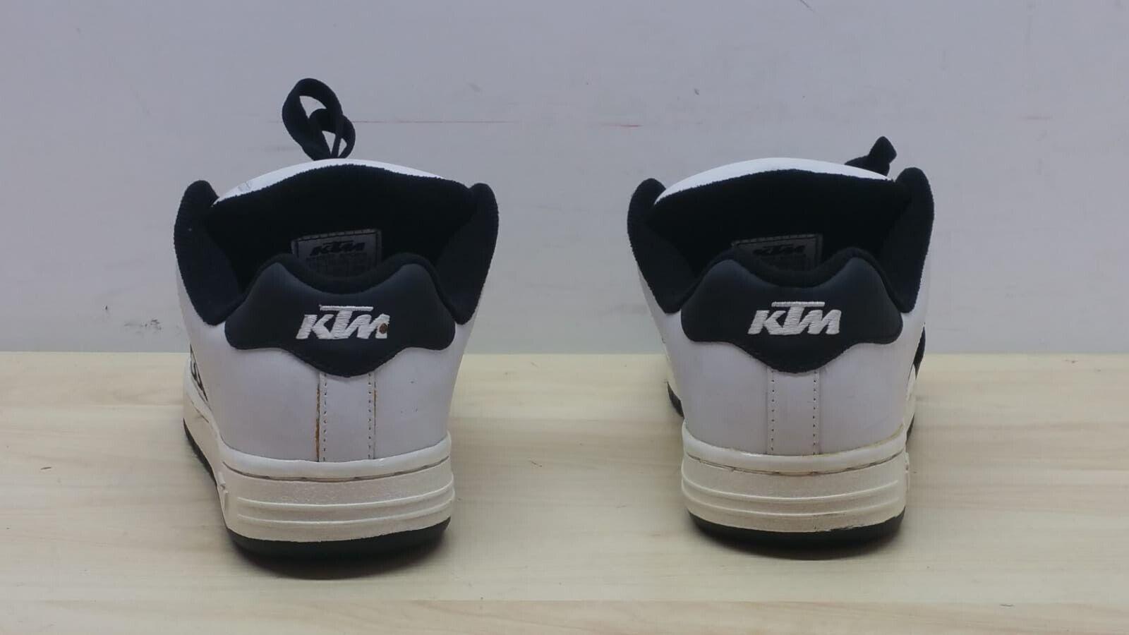 ktm scarpe ktm skate shoe white bianco nero black tg. 42 - foto 2
