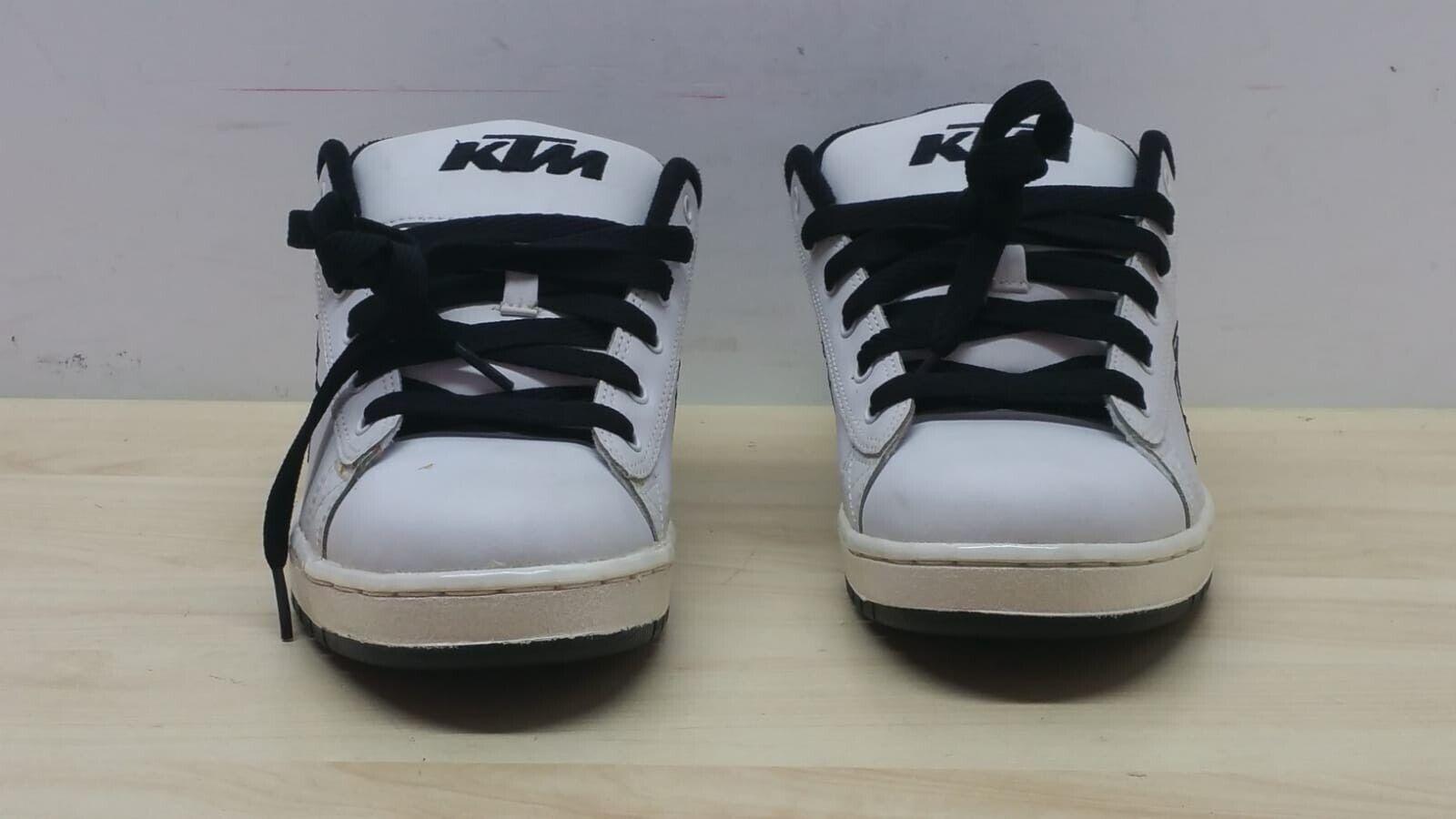 ktm scarpe ktm skate shoe white bianco nero black tg. 42 - foto 3