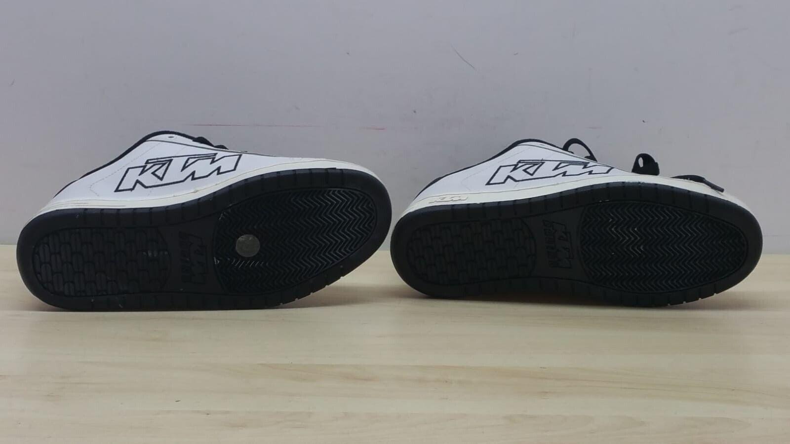 ktm scarpe ktm skate shoe white bianco nero black tg. 42 - foto 4