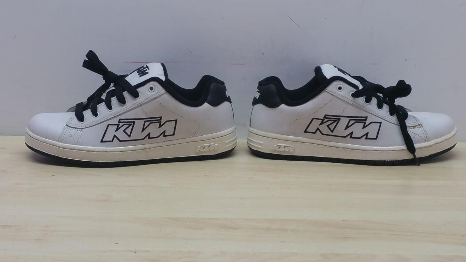 ktm scarpe ktm skate shoe white bianco nero black tg. 42 - foto 5