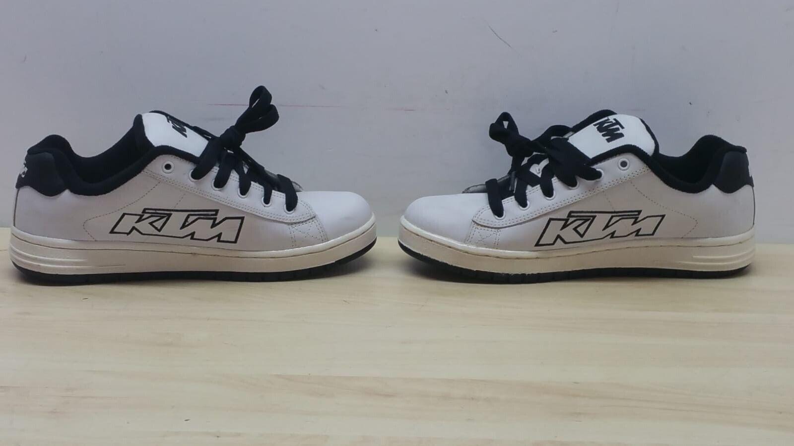 ktm scarpe ktm skate shoe white bianco nero black tg. 42 - foto 6