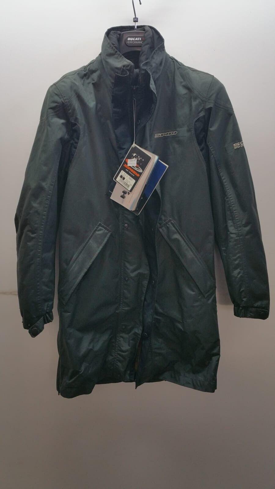 spidi giacca da moto antipioggia vintage spidi h2 out antracite nera tg. s - foto 1