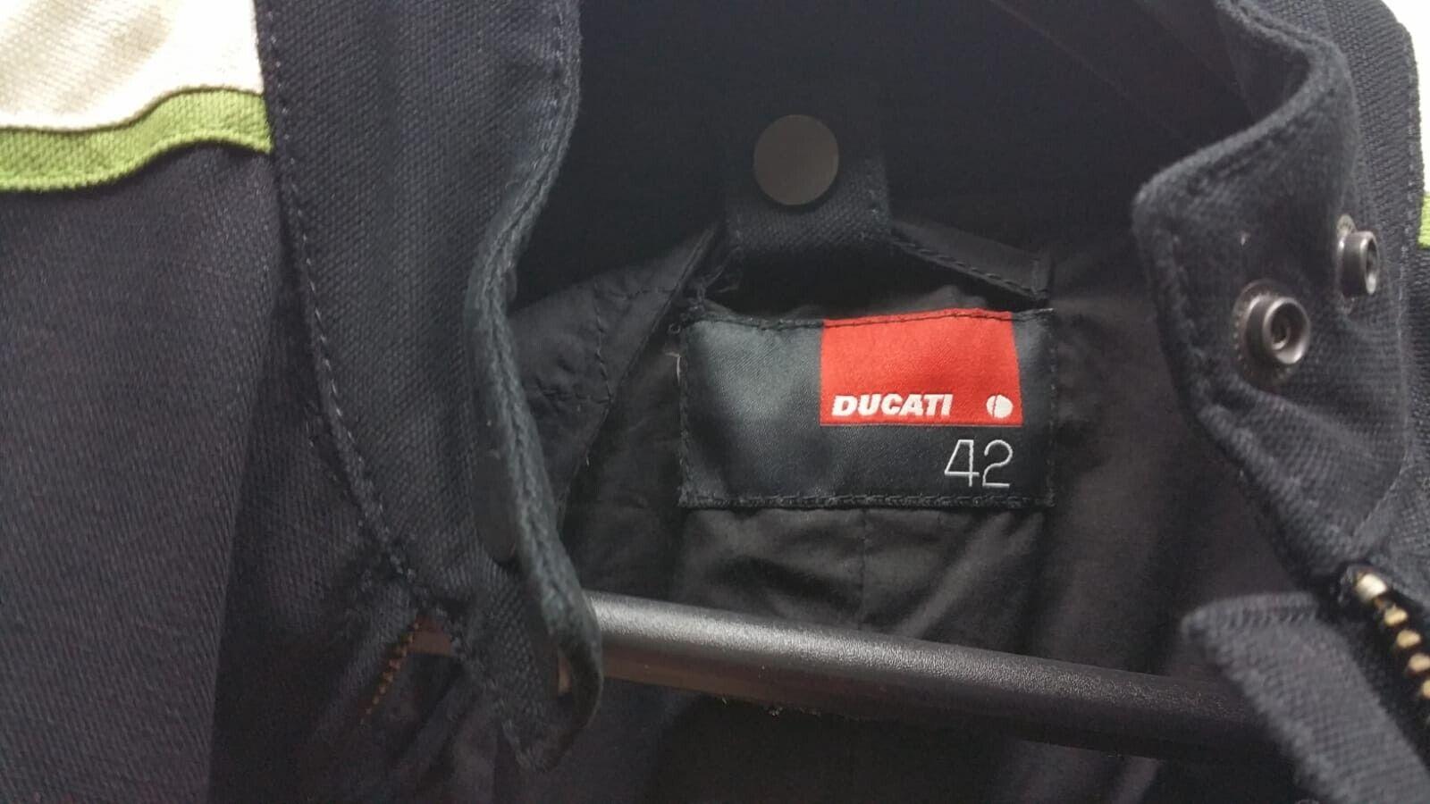 ducati giubbino da moto vintage tricolore ducati donna panigale tex nero tg. 42 - foto 4