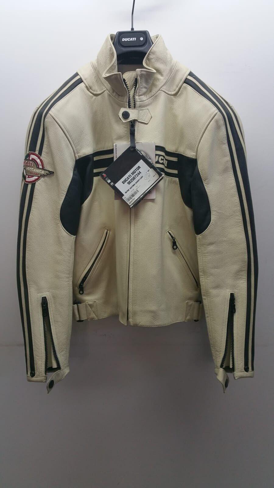 ducati giubbotto da moto ducati dainese vintage donna retrã² jacket lady crema tg. 44 4 - foto 1