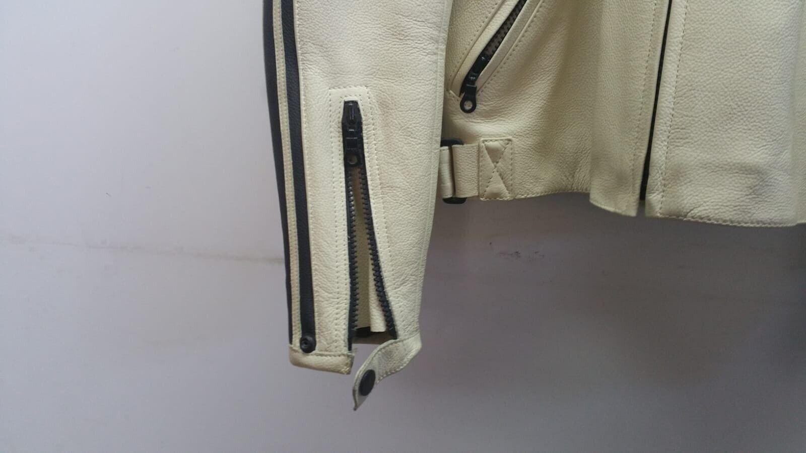 ducati giubbotto da moto ducati dainese vintage donna retrã² jacket lady crema tg. 44 4 - foto 3