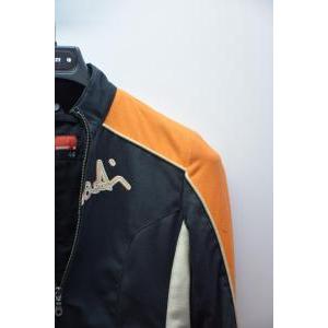 Giubbotto da moto vintage  legend lady nero arancione bianco tg. 44 6