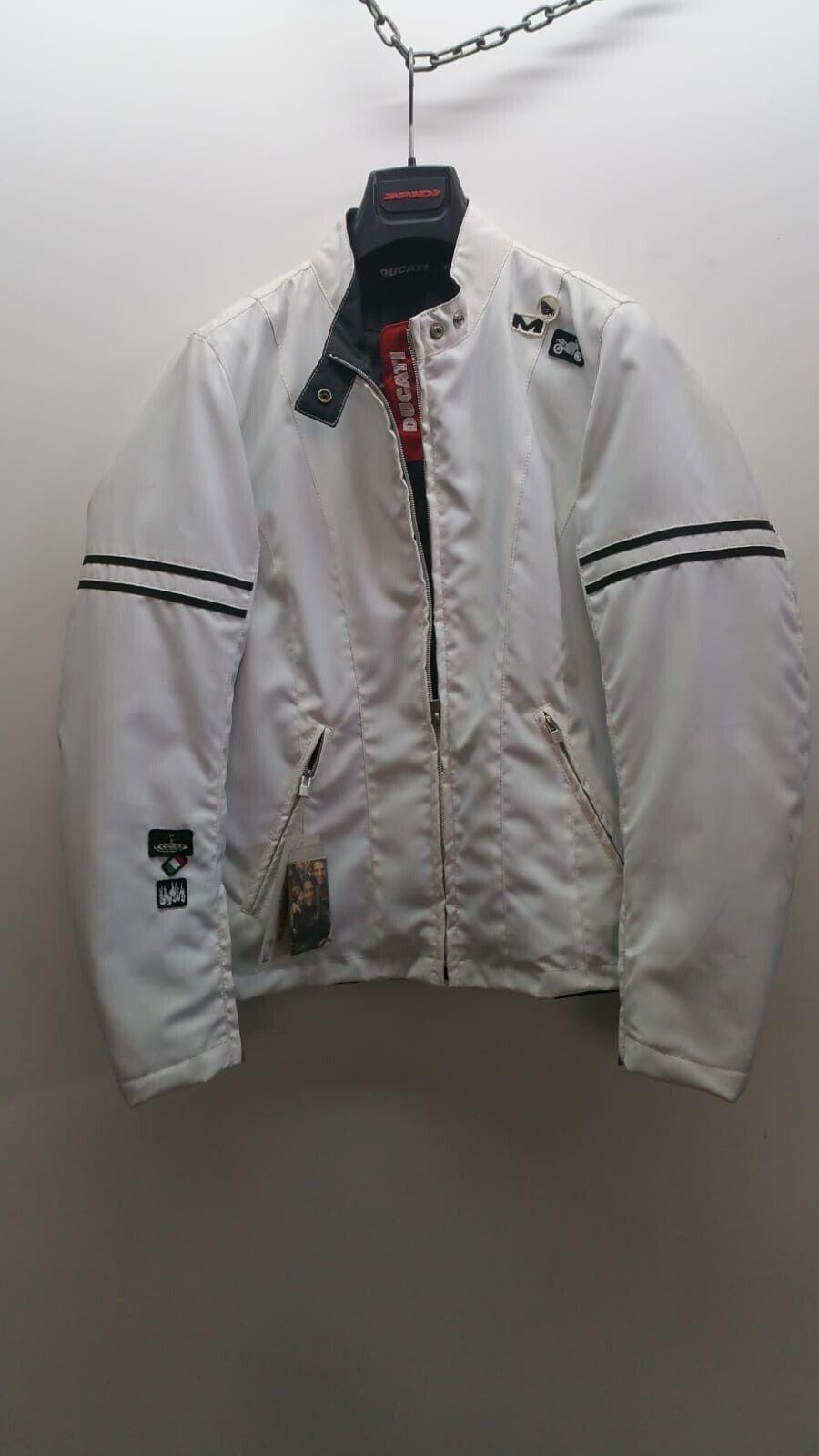 ducati giubbotto vintage da moto antivento ducati monster donna bianco tg. l 12 - foto 1