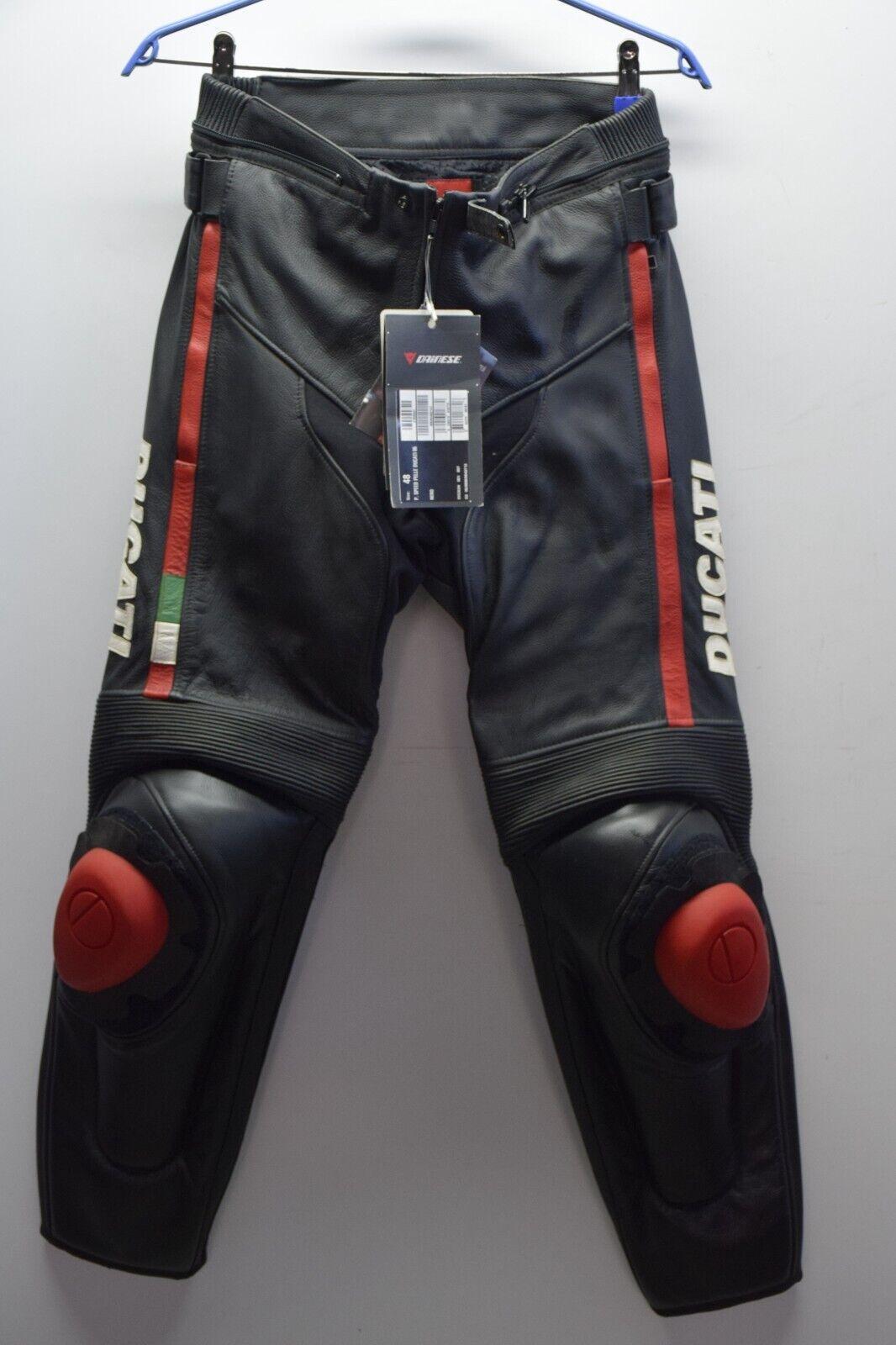 ducati pantalone in pelle da moto vintage speed ducati 06 nero tg. 48 1 - foto 1