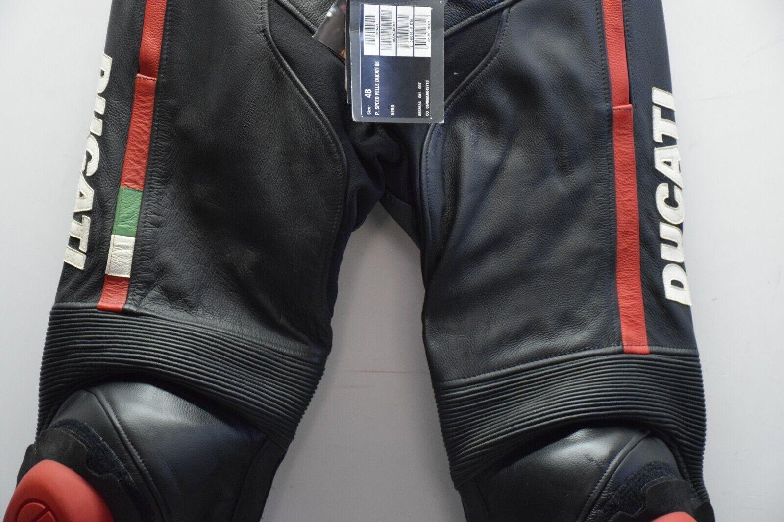 ducati pantalone in pelle da moto vintage speed ducati 06 nero tg. 48 1 - foto 4
