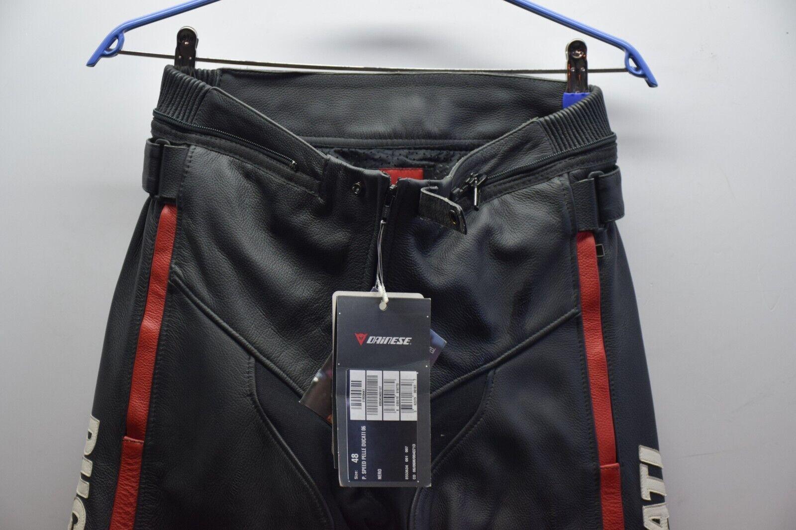 ducati pantalone in pelle da moto vintage speed ducati 06 nero tg. 48 1 - foto 5
