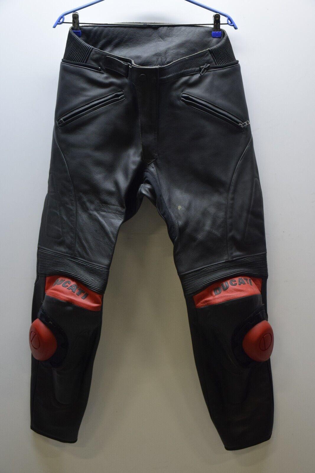 ducati pantaloni in pelle da moto vintage ducati speed 06 nero tg. 54 2 - foto 1