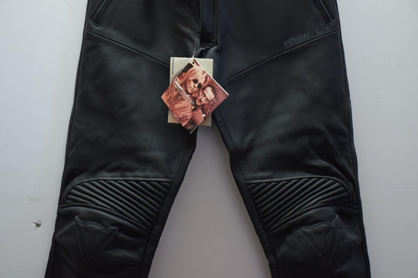 ducati pantalone in pelle da moto ducati dainese combi lather ponts nero tg. 54 4 - foto 4