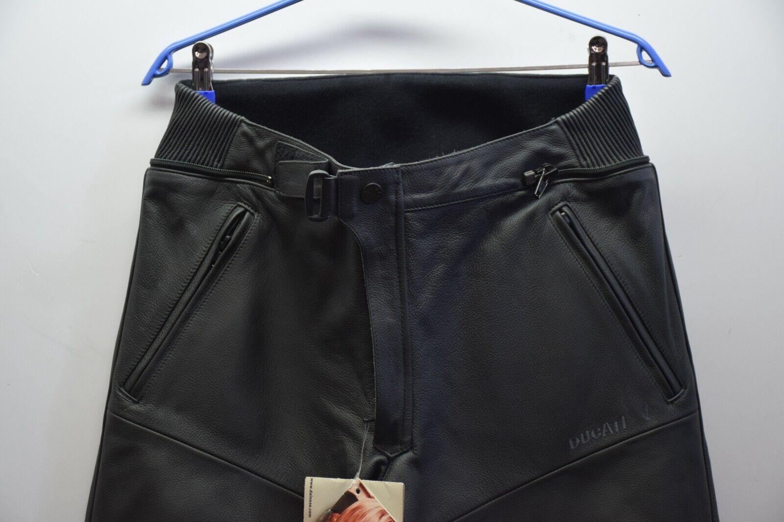 ducati pantalone in pelle da moto ducati dainese combi lather ponts nero tg. 54 4 - foto 5