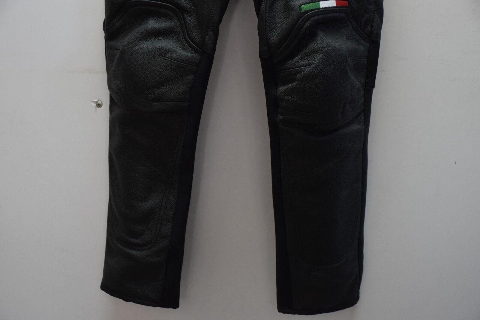 ducati pantaloni in pelle da moto ducati flag lady dainese nero tg. 40 7 - foto 3