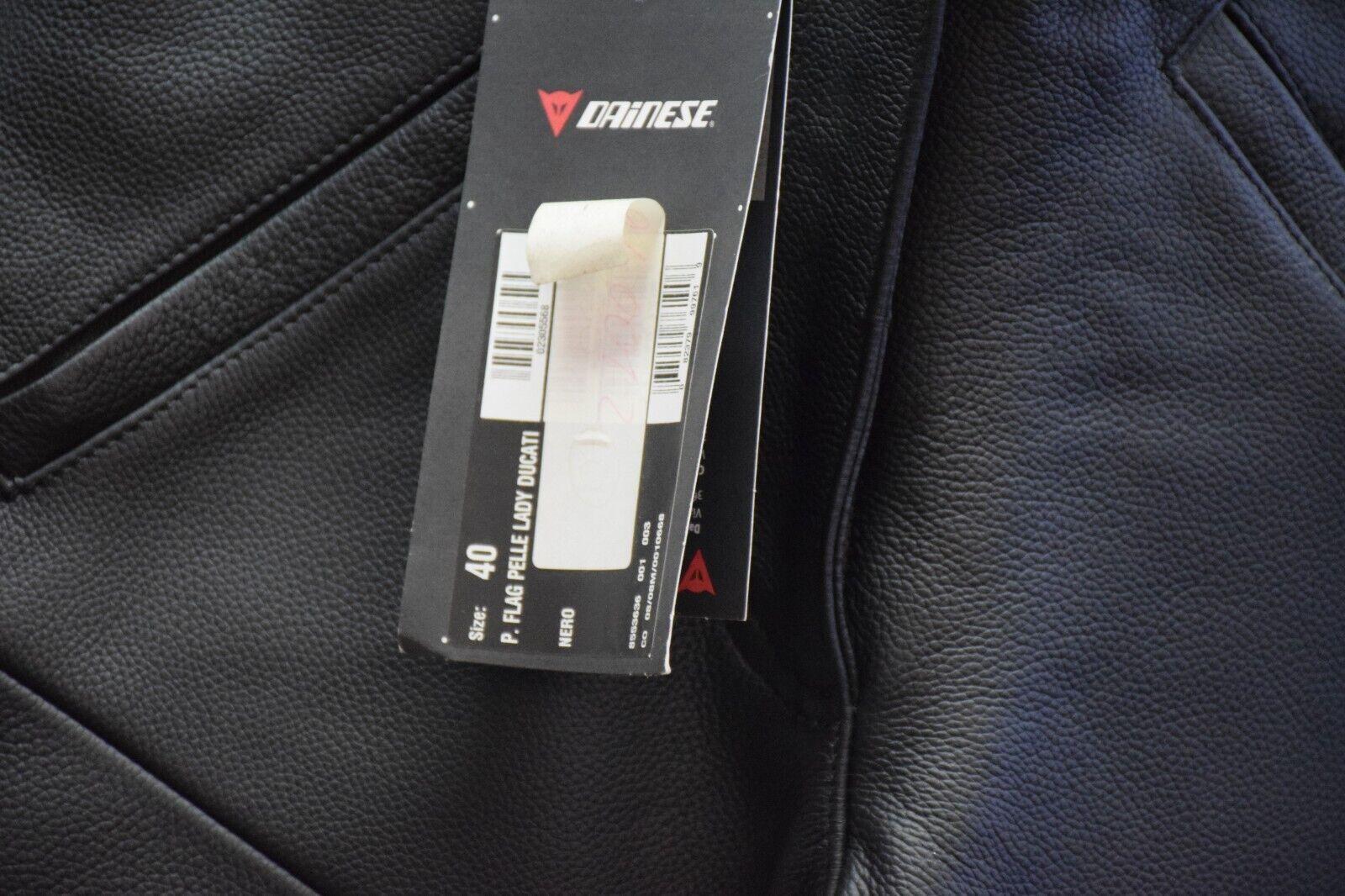 ducati pantaloni in pelle da moto ducati flag lady dainese nero tg. 40 7 - foto 6