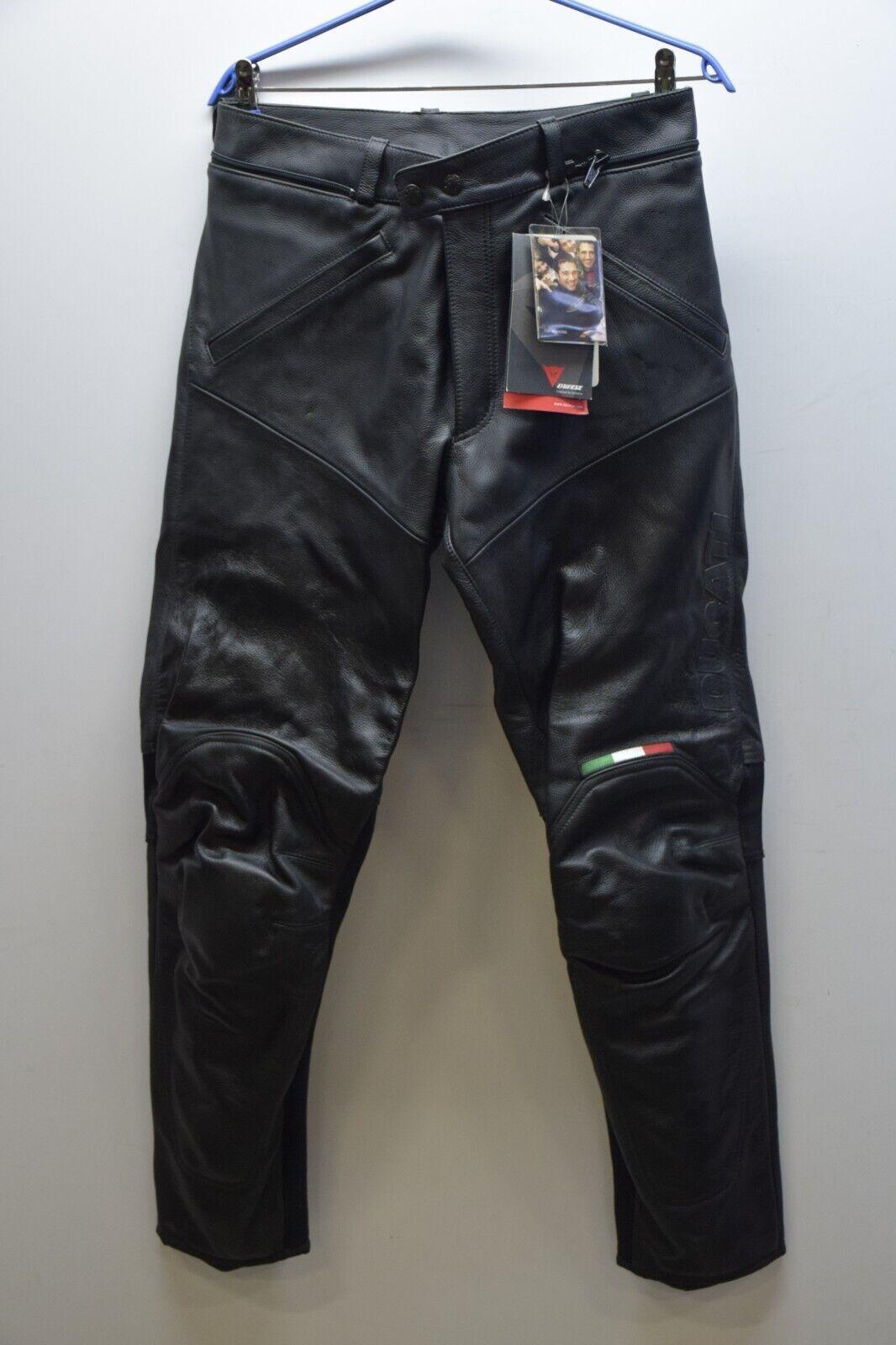 ducati pantaloni in pelle da moto dainese flag ducati nero tg. 52 9 - foto 1