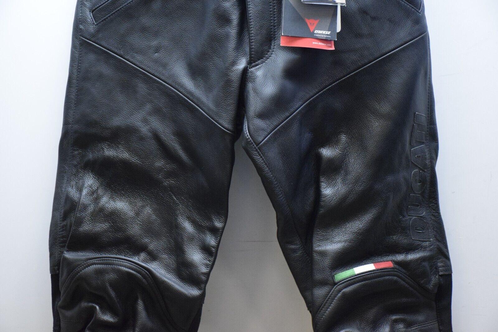 ducati pantaloni in pelle da moto dainese flag ducati nero tg. 52 9 - foto 4
