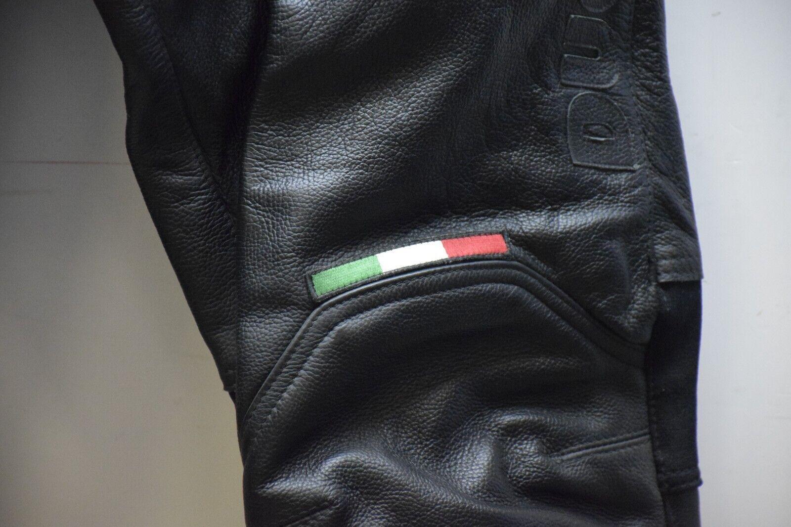 ducati pantaloni in pelle da moto dainese flag ducati nero tg. 52 9 - foto 6