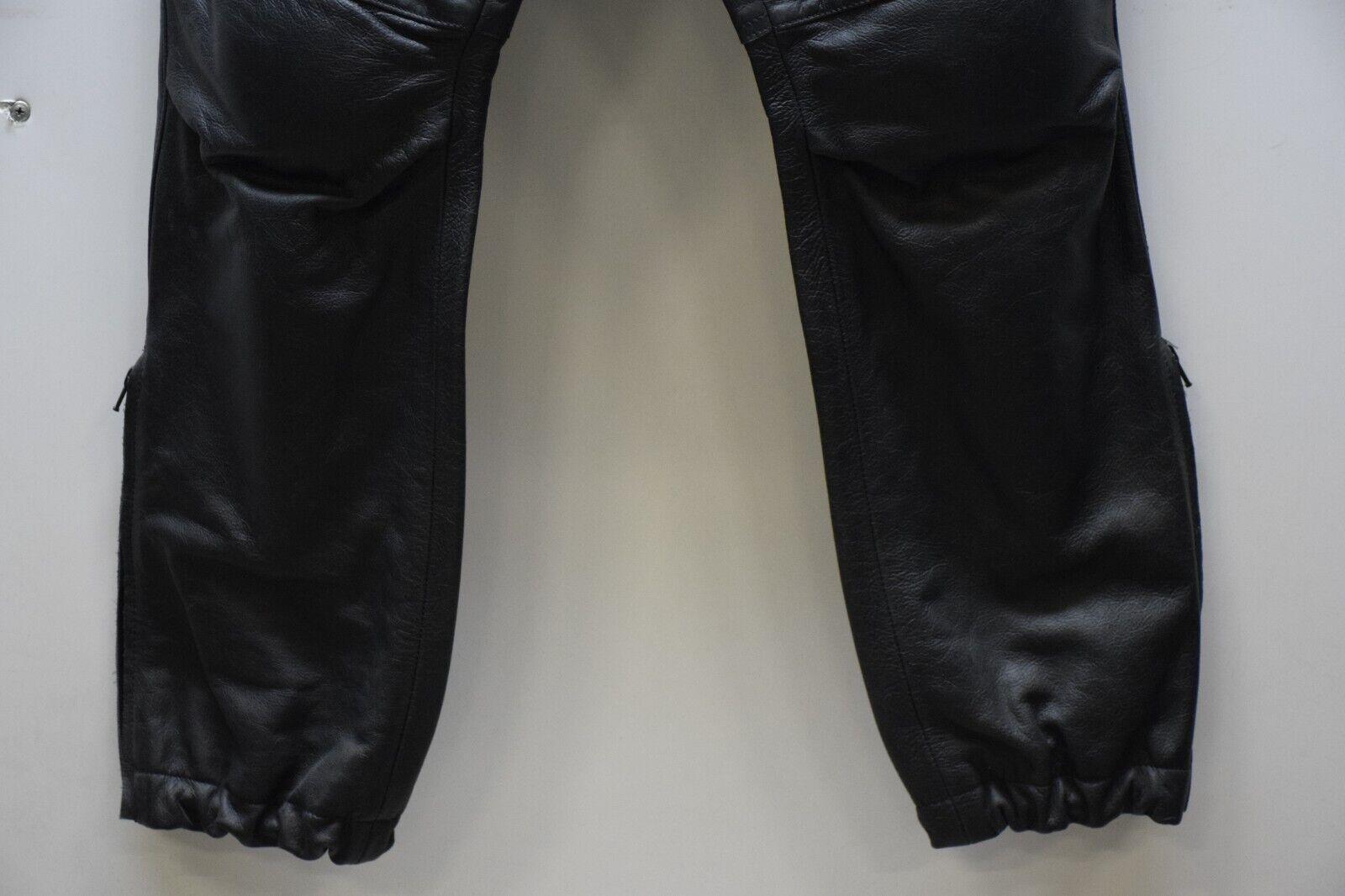 ducati pantalone in pelle da moto old time ducati performance nero panna oro tg 50  10 - foto 3