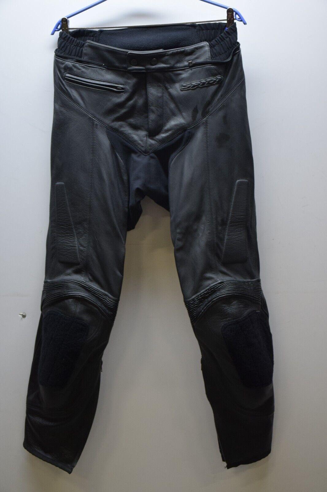 spidi pantaloni in pelle da moto spidi unit black nero tg. 50 19 - foto 1