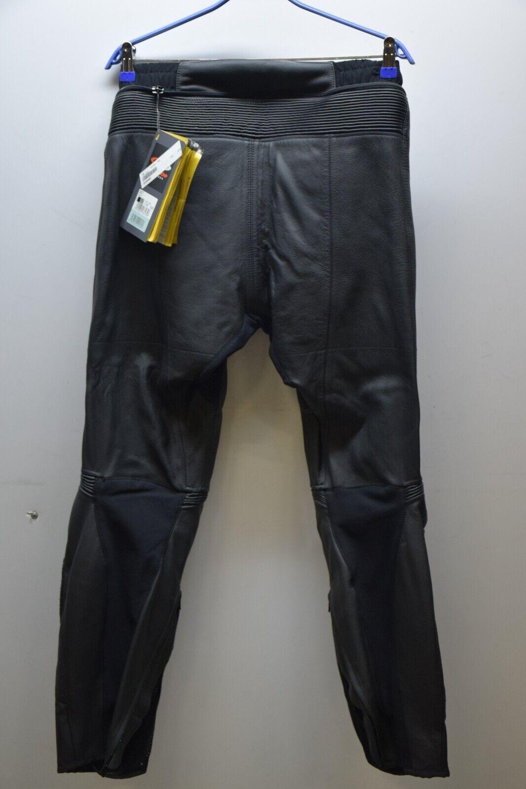 spidi pantaloni in pelle da moto spidi unit black nero tg. 50 19 - foto 2