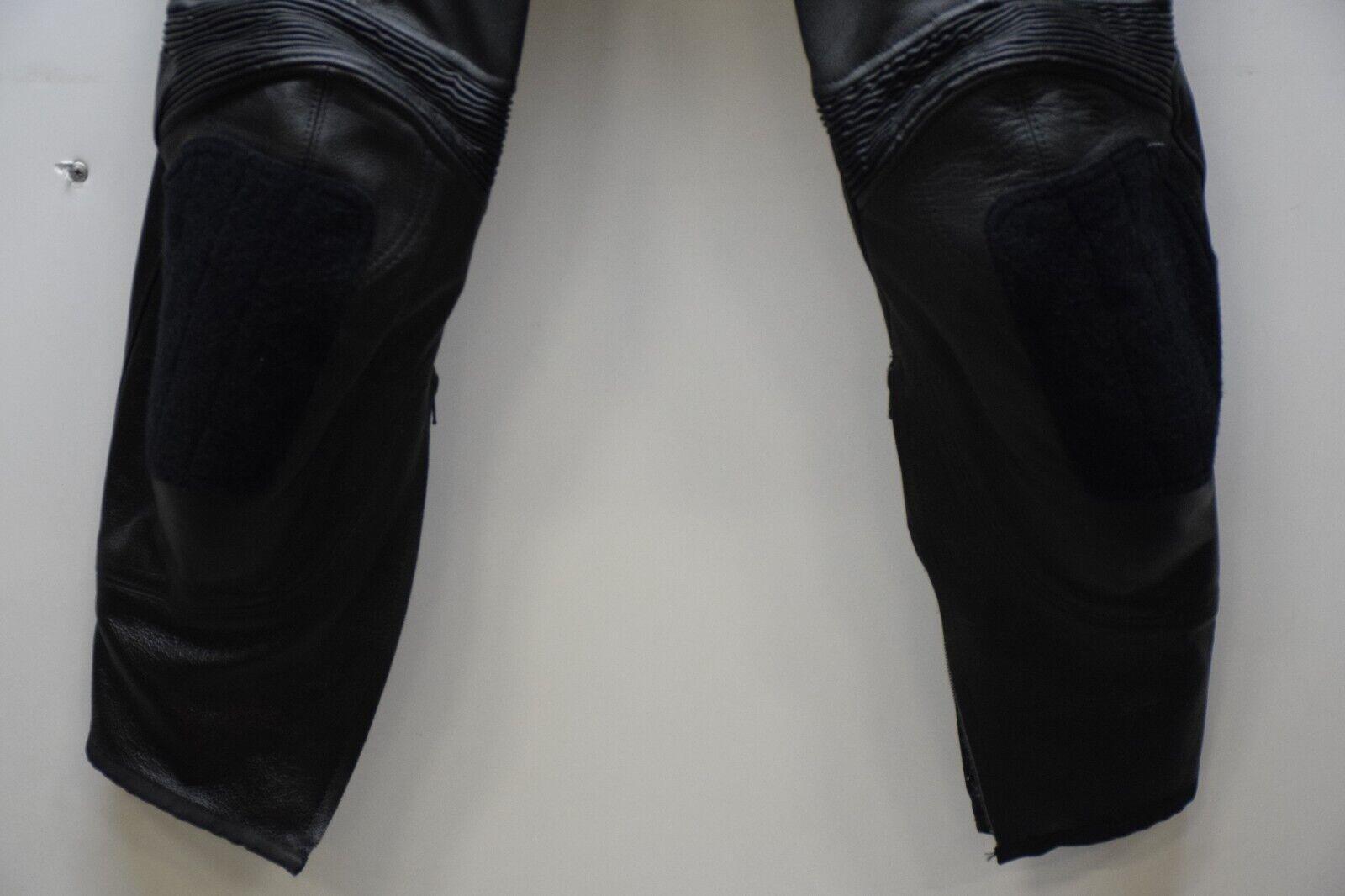 spidi pantaloni in pelle da moto spidi unit black nero tg. 50 19 - foto 3