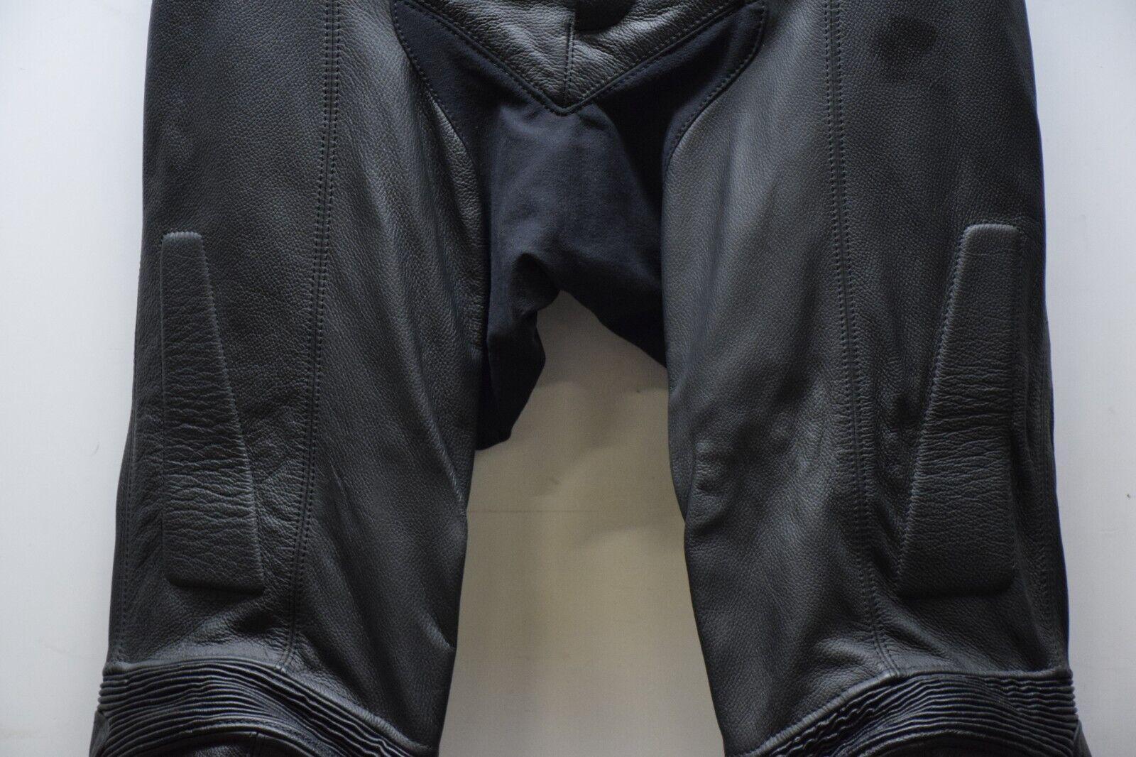 spidi pantaloni in pelle da moto spidi unit black nero tg. 50 19 - foto 4