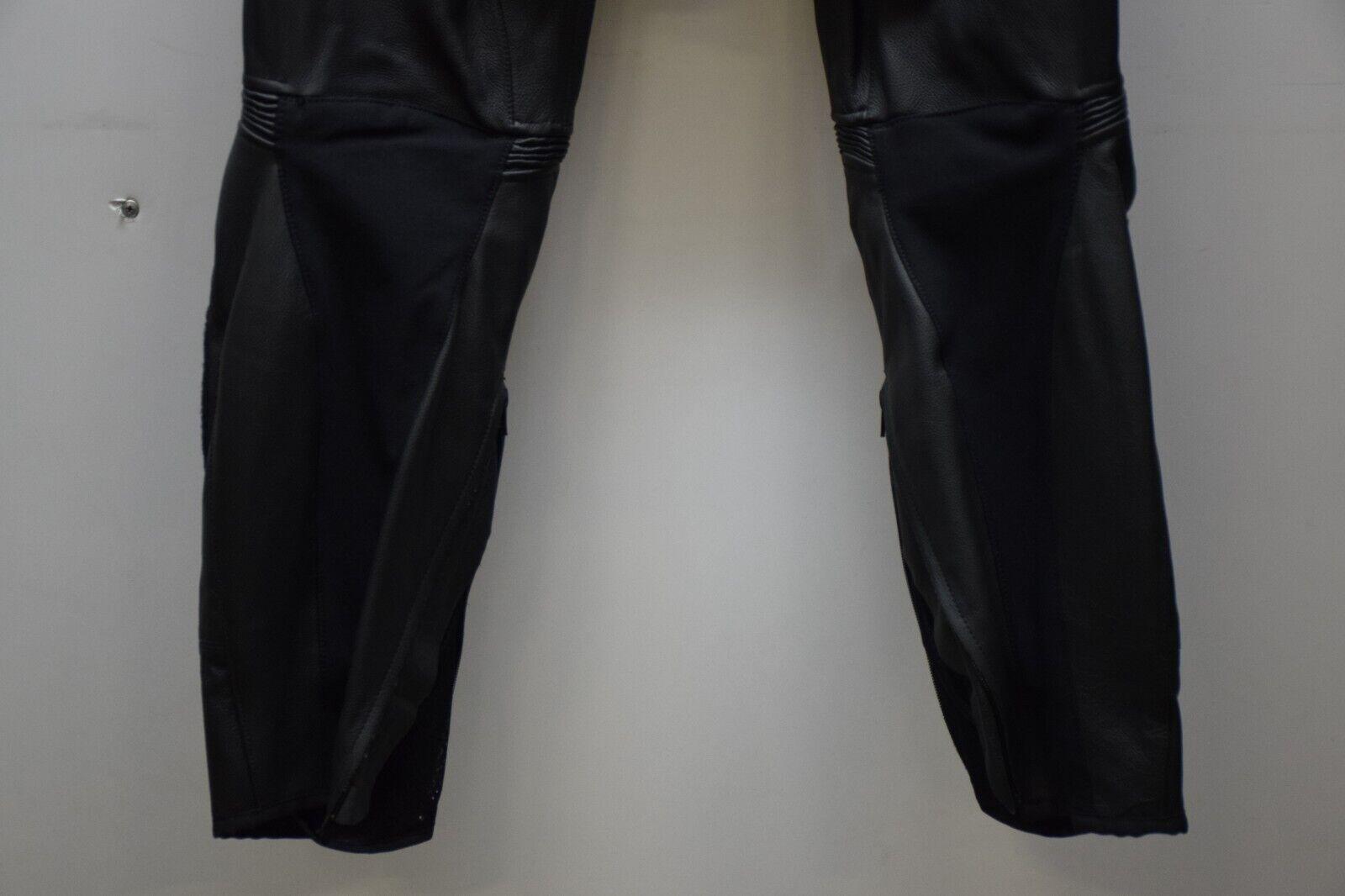 spidi pantaloni in pelle da moto spidi unit black nero tg. 50 19 - foto 6