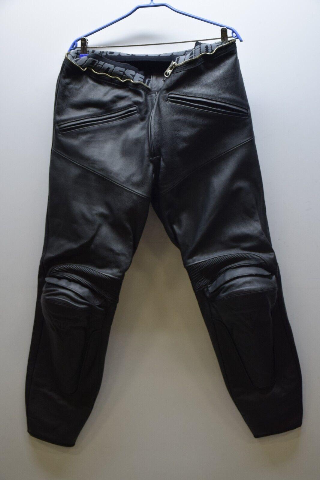ducati pantaloni in pelle da moto dainese ducati motor nero tg. 56 20 - foto 1