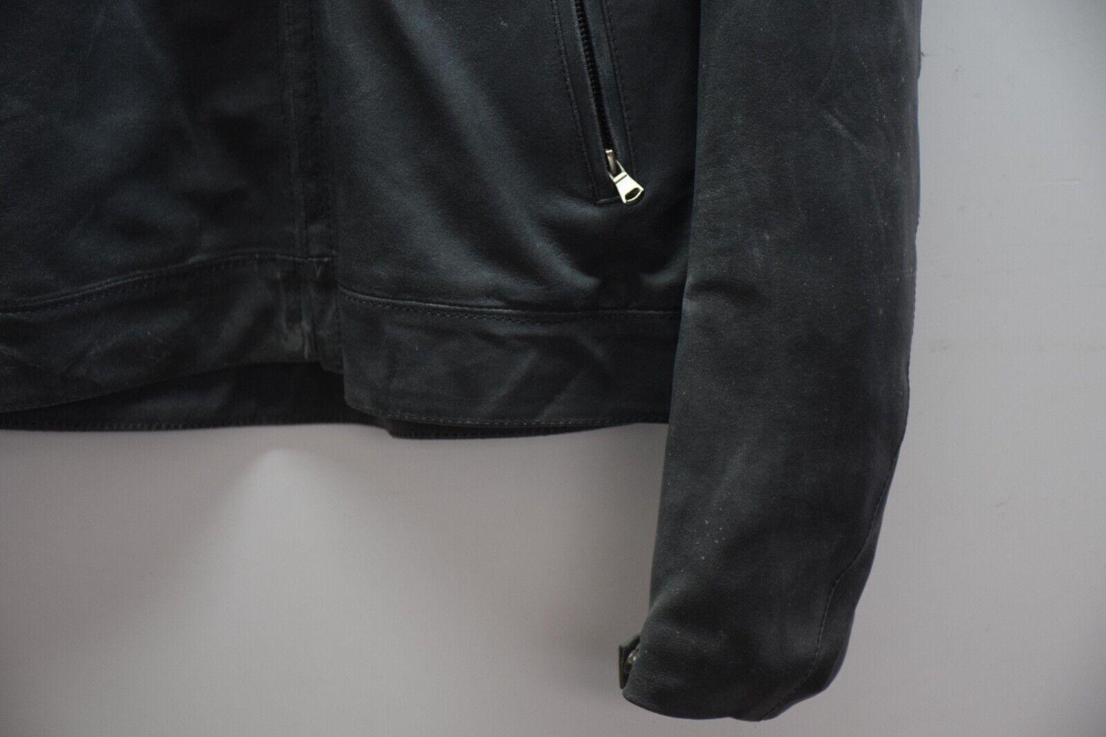 moto morini giubbotto in pelle da moto nero vintage unisex moto morini tg. xl - foto 4