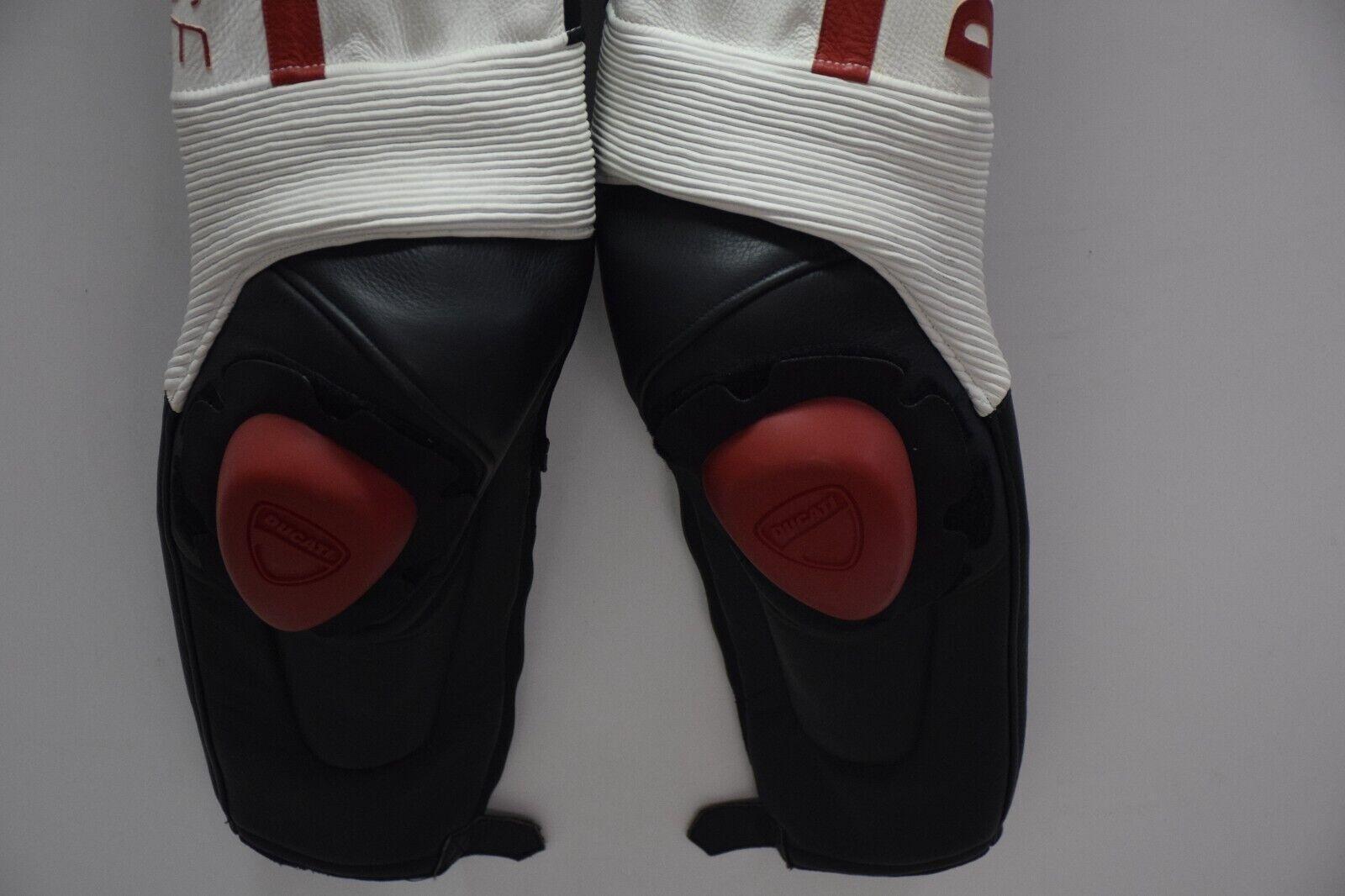 ducati tuta in pelle da moto strada pista dainese ducati corse sbk tricolore tg. 52 - foto 3