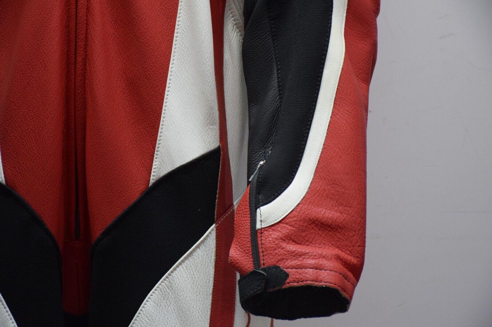 ducati tuta in pelle da moto strada pista dainese ducati corse sbk tricolore tg. 52 - foto 6