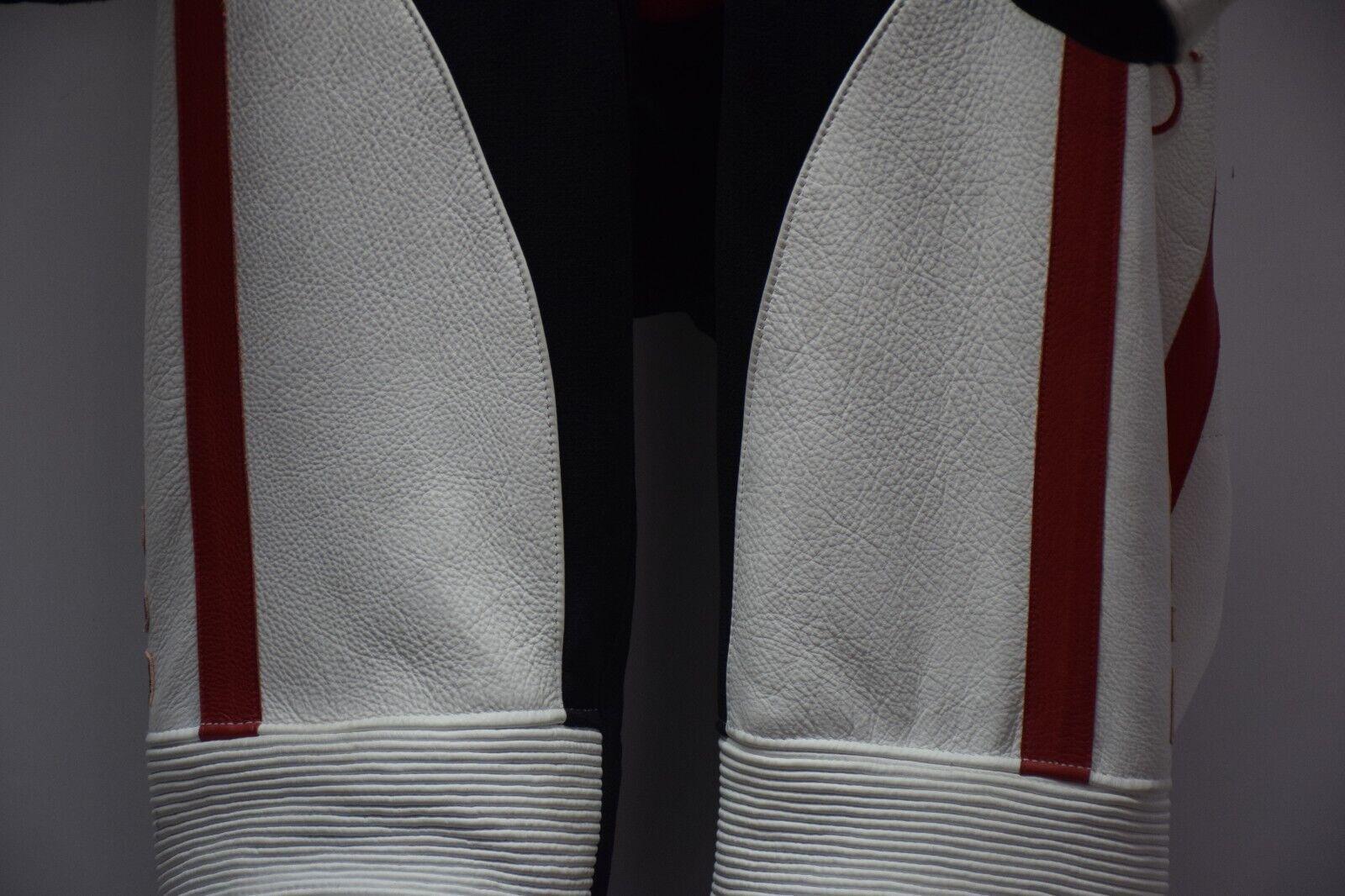 ducati tuta in pelle da moto strada pista intera sbk ducati corse tricolore tg. 52 - foto 4