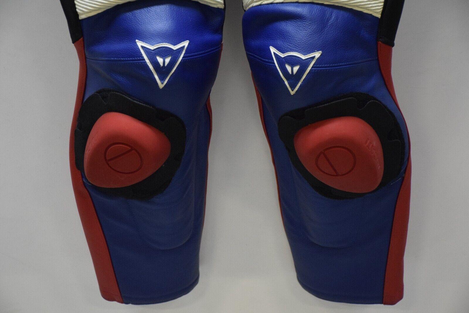ducati tuta in pelle ducati performance corse ben bostrom sbk rosso blu bianco tg. 50 - foto 3