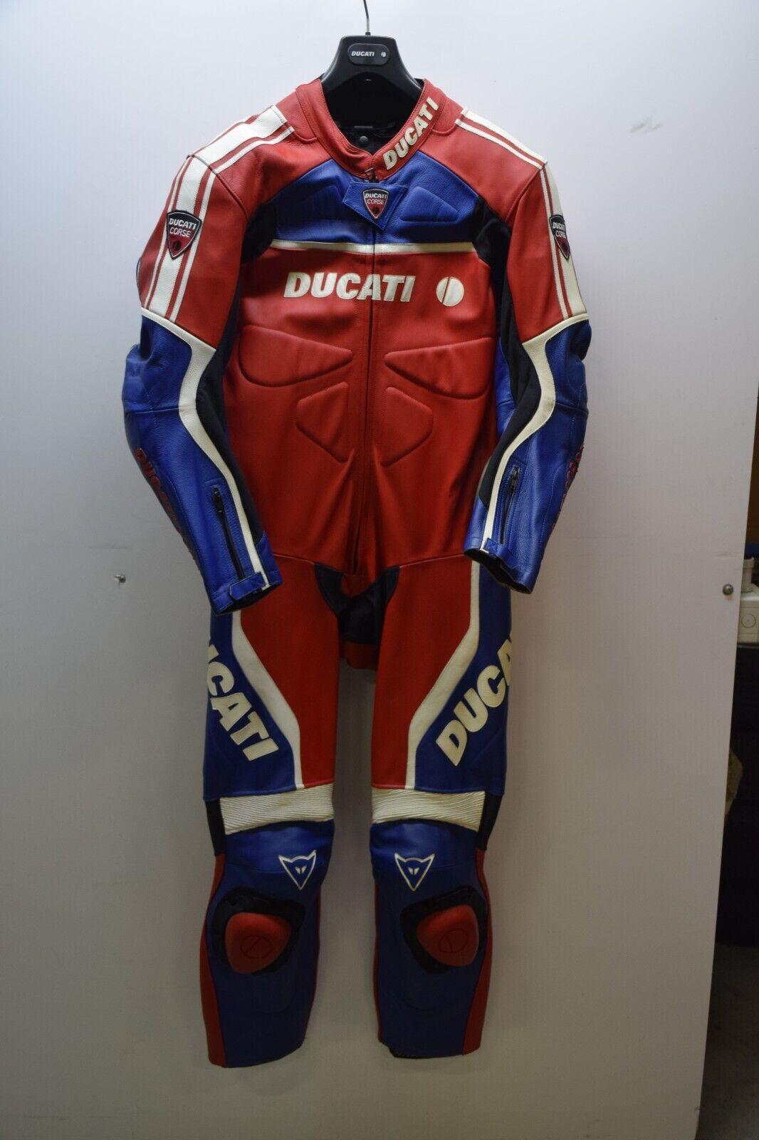 ducati tuta in pelle da moto pista strada dainese ducati corse ben bostrom sbk tg. 54 - foto 1