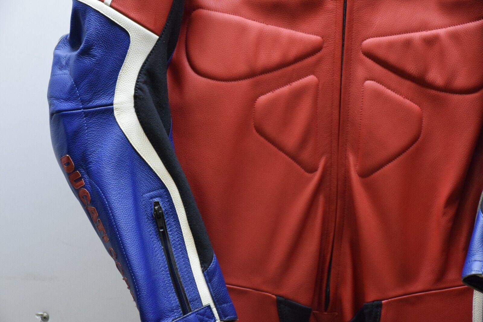 ducati tuta in pelle da moto pista strada dainese ducati corse ben bostrom sbk tg. 54 - foto 6