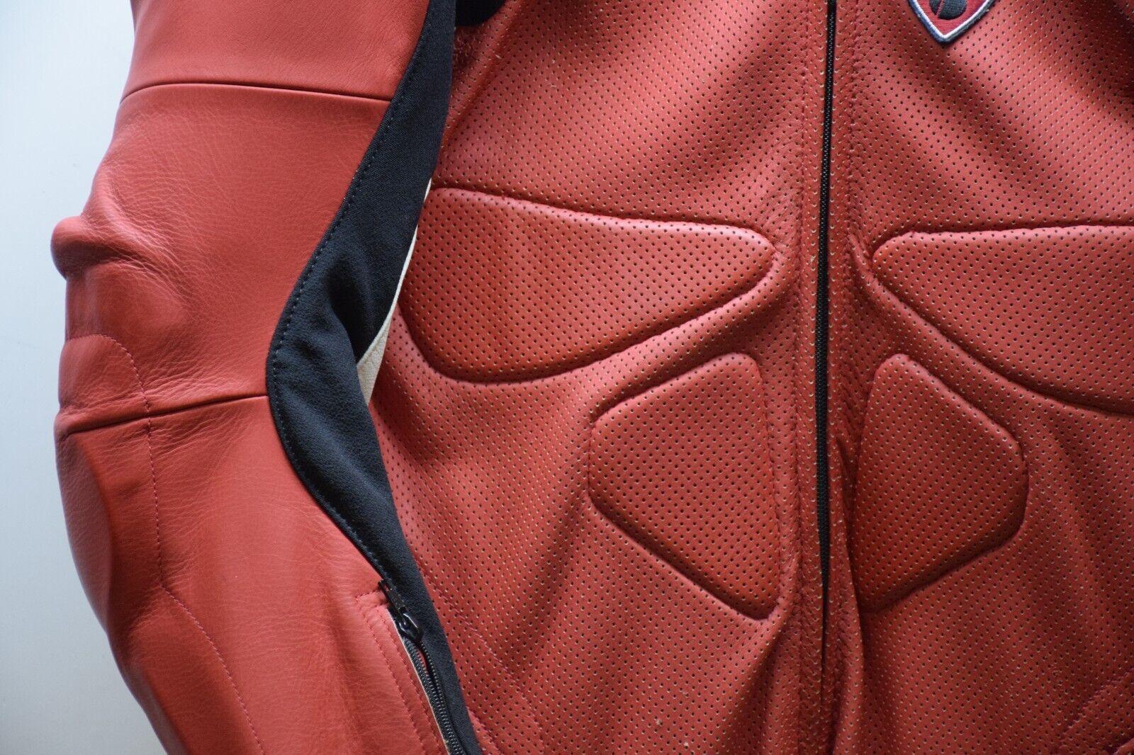 ducati tuta in pelle da moto dainese ducati motor scudetto rosso sbk tg. 50 - foto 5