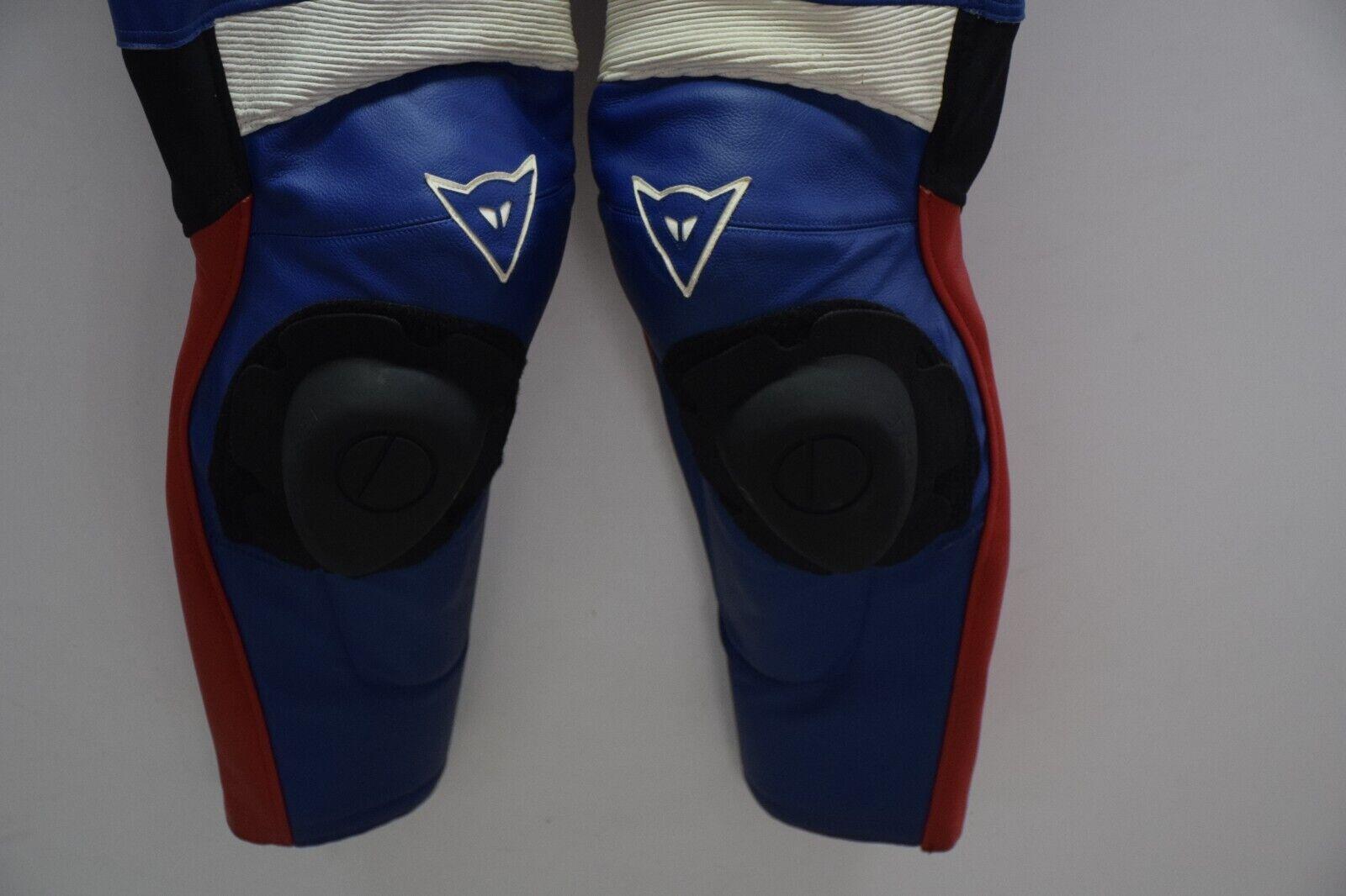 ducati tuta in pelle da moto ducati sbk ben bostrom rossa blu bianco pista strada tg 52 - foto 3