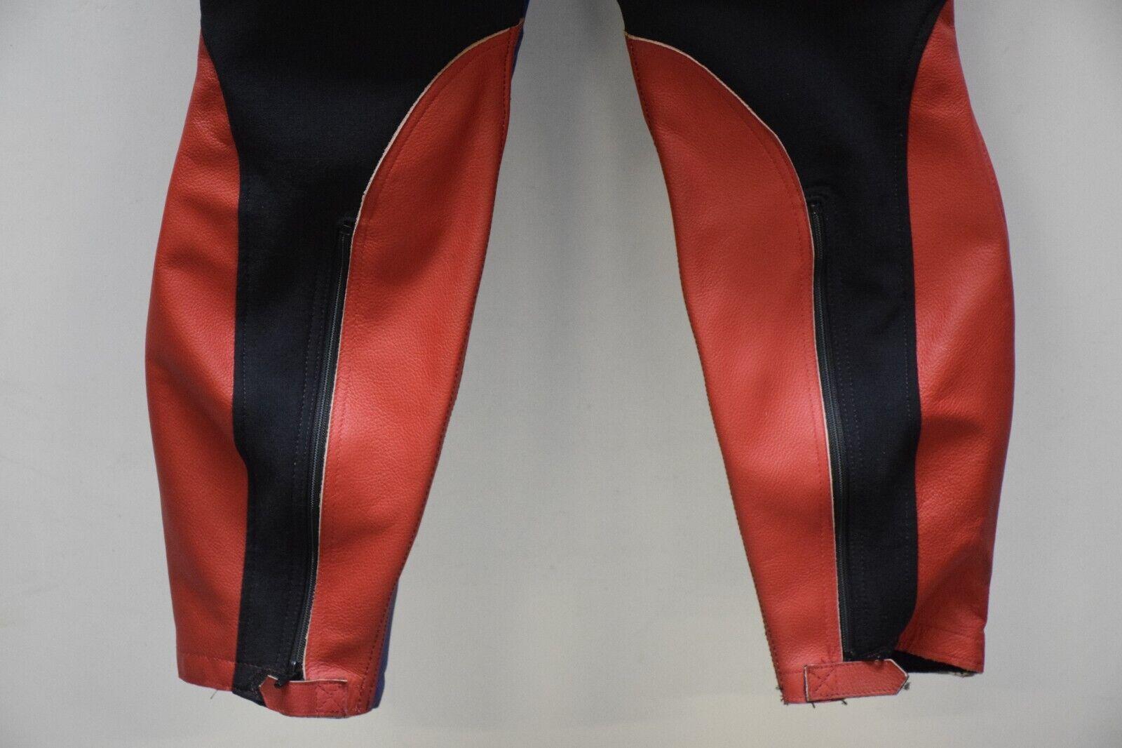 ducati tuta in pelle da moto dainese ducati ben bostrom sbk rossa blu bianca tg. 52 - foto 3