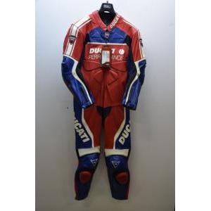Tuta in pelle da moto  performance ben bostrom sbk rossa blu bianco tg. 52