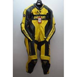 Tuta in pelle da moto dainese  testastretta sbe-prof giallo nera tg. 56