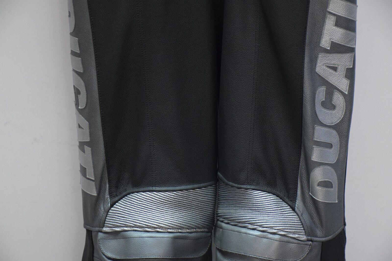 ducati tuta in pelle da moto divisibile potere ducati antr. nero antracite cromo tg. 54 - foto 4